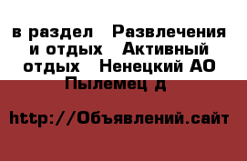  в раздел : Развлечения и отдых » Активный отдых . Ненецкий АО,Пылемец д.